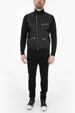 Sleeveless Bomber With Zipped Pockets