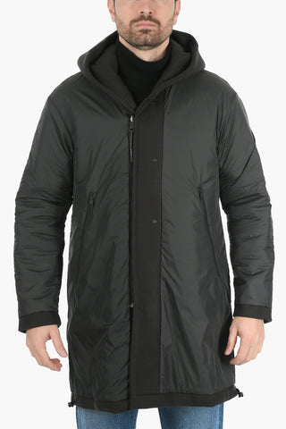 Virgin Wool Single Breasted Hooded Coat