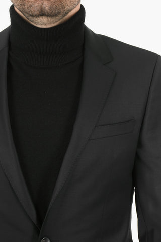 Virgin Wool Single Breasted Blazer