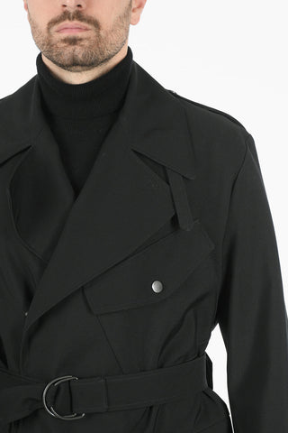 Double Breasted Belted Coat