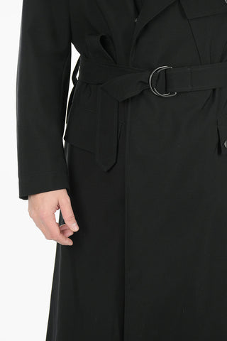 Double Breasted Belted Coat