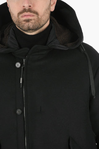 Cappotto Imbottito in Lana Vergine