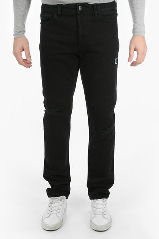 slim fit distressed jeans 17cm