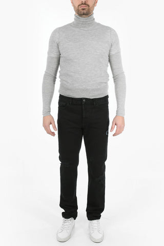 slim fit distressed jeans 17cm
