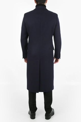 Virgin Wool and Cashmere Double Breasted Coat