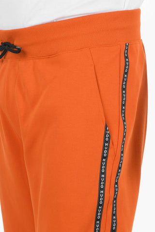 Cotton Joggers With Side Logoed Bands