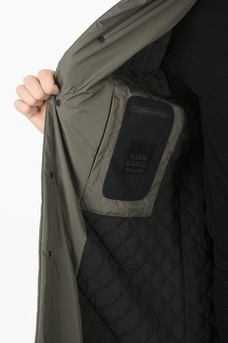 Coat with Hidden Buttons