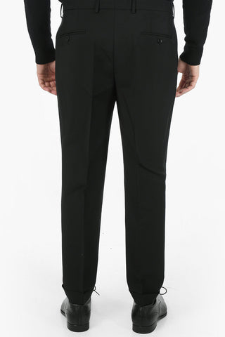 Virgin Wool Pleated Pants