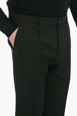 Virgin Wool Pleated Pants