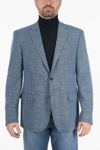 CC COLLECTION Flax Virgin Wool REFINED Blazer with Notch Lapel