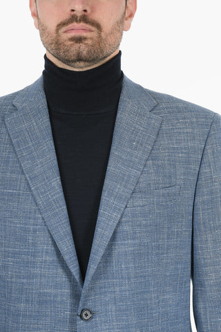 CC COLLECTION Flax Virgin Wool REFINED Blazer with Notch Lapel