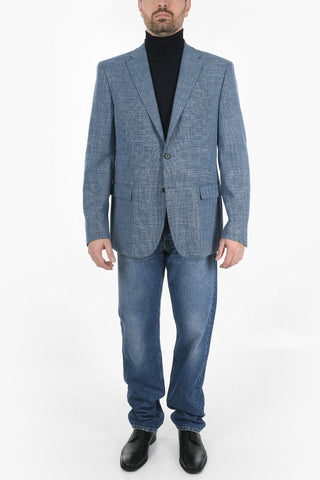 CC COLLECTION Flax Virgin Wool REFINED Blazer with Notch Lapel