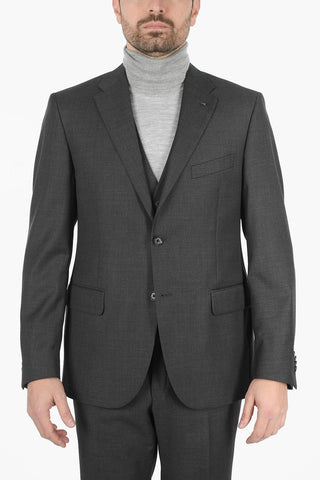 Single Breasted Lined RIGHT 2 Buttons Suit WIth Flap Pockets