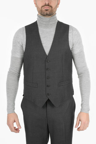 Single Breasted Lined RIGHT 2 Buttons Suit WIth Flap Pockets
