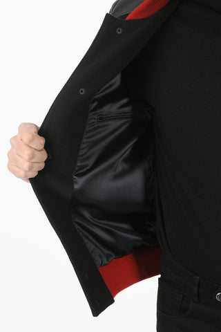 Bomber MM Skull In pelle Ricamato