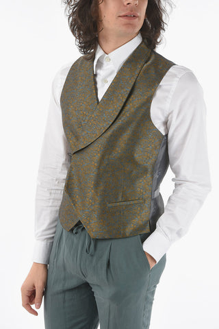 CC COLLECTION Patterned CERIM. RESET Waistcoat with Hidden Closure