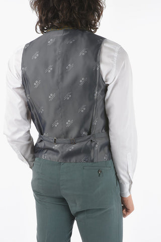 CC COLLECTION Patterned CERIM. RESET Waistcoat with Hidden Closure