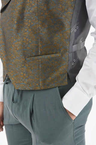 CC COLLECTION Patterned CERIM. RESET Waistcoat with Hidden Closure