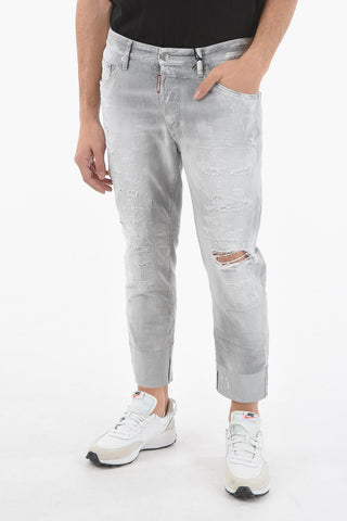 17cm Vintage Effect Stretch Denim SAILOR Jeans