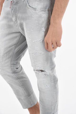 17cm Vintage Effect Stretch Denim SAILOR Jeans