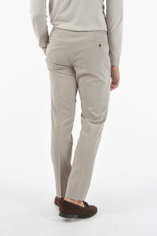 Virgn Wool and Silk ACADEMY pants with Drawstring Waist