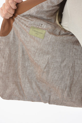Padded Blazer with Flax Inner