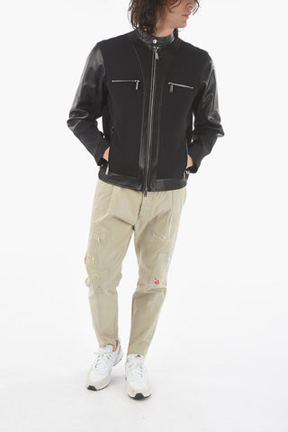 Double Layered HYBRID BIKER Jacket