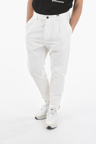 Logo Printed 1 PLEAT AVIATOR FIT Pants