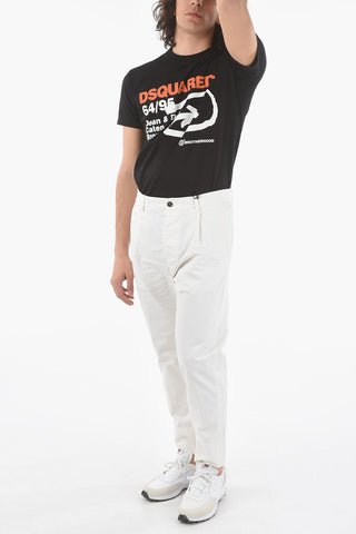 Logo Printed 1 PLEAT AVIATOR FIT Pants