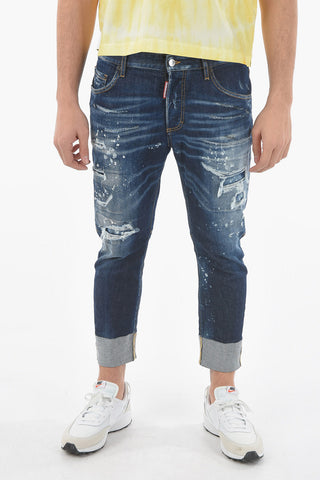 17cm Vintage Effect Stretch Denim SAILOR Jeans