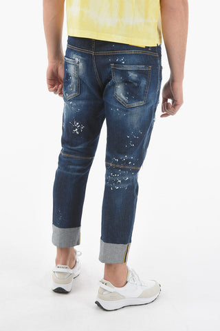 17cm Vintage Effect Stretch Denim SAILOR Jeans