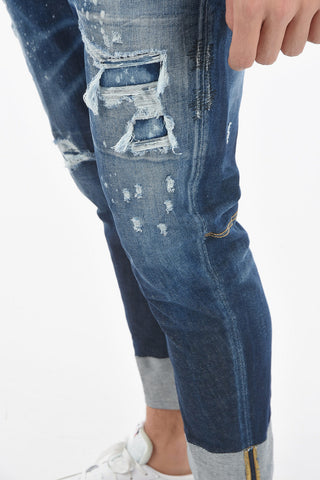 17cm Vintage Effect Stretch Denim SAILOR Jeans