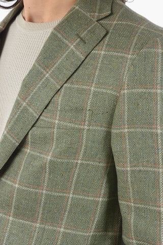 giacca a 2 bottoni LEADER SOFT a quadri windowpane due spacchi revers classico