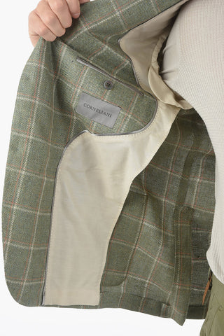 giacca a 2 bottoni LEADER SOFT a quadri windowpane due spacchi revers classico