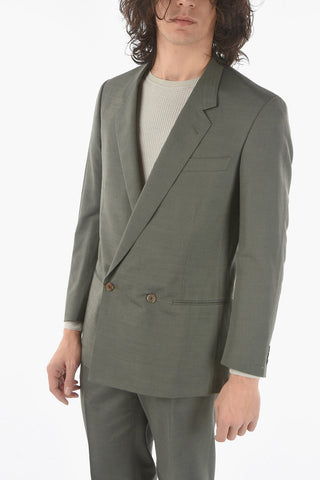 silk VOUGE notch lapel double breasted suit