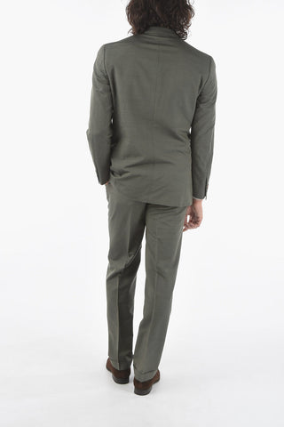silk VOUGE notch lapel double breasted suit