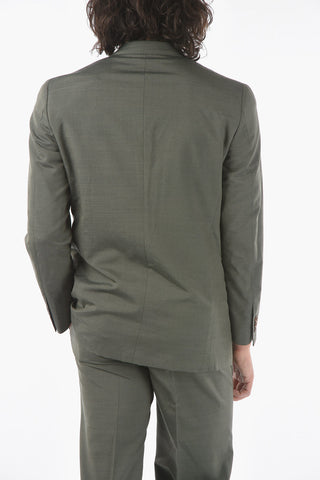 silk VOUGE notch lapel double breasted suit