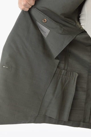 silk VOUGE notch lapel double breasted suit