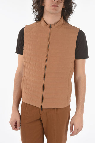 ID Linen and Silk PIMA Sleeveless Jacket