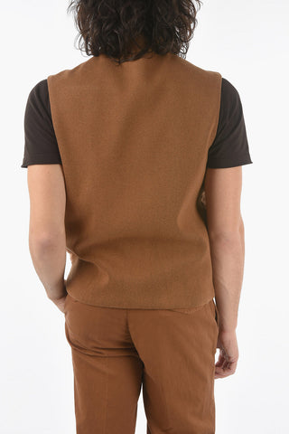 ID Linen and Silk PIMA Sleeveless Jacket