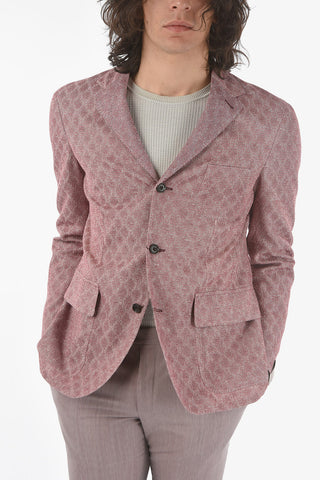 giacca 3 bottoni SPORTSWEAR in cotone e lino due spacchi revers classico