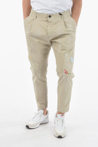 Vintage Effect Single-Pleat HAND ME DOWN FIT Pants