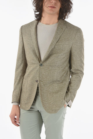silk and cashmere side vents notch lapel GATE 2-button blazer