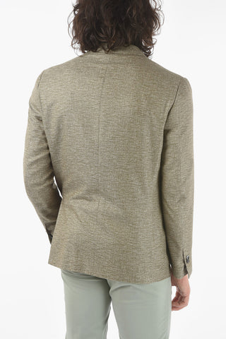 silk and cashmere side vents notch lapel GATE 2-button blazer
