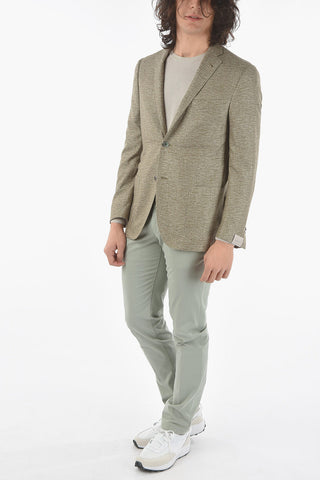 silk and cashmere side vents notch lapel GATE 2-button blazer