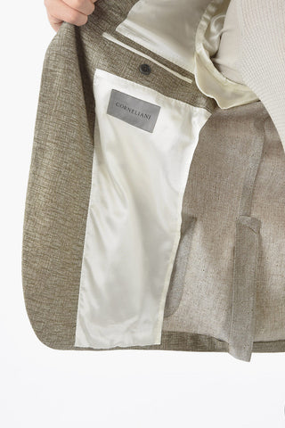silk and cashmere side vents notch lapel GATE 2-button blazer