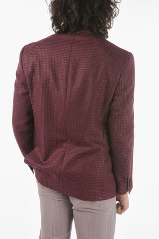 Half-lined ACADEMY SOFT Blazer with Houndstooth Pattern