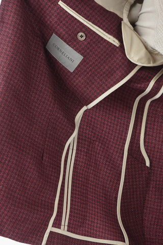 Half-lined ACADEMY SOFT Blazer with Houndstooth Pattern