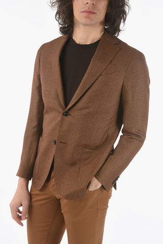silk and virgin wool GATE side vents 2-button blazer
