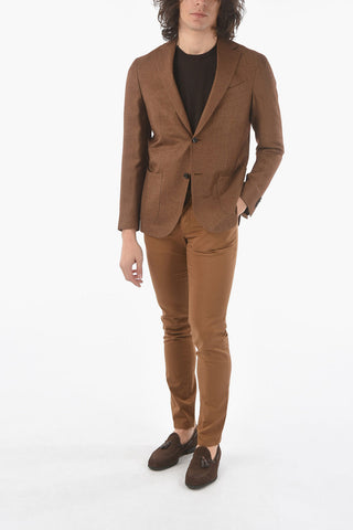 silk and virgin wool GATE side vents 2-button blazer